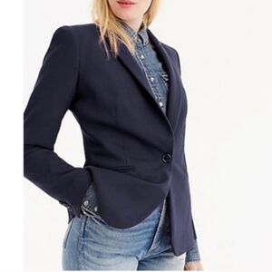 J Crew Navy Blue Parke Blazer Size 0